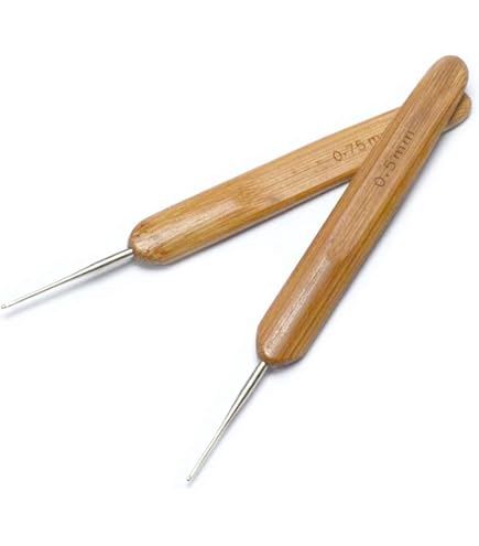 Annie Dreadlock Bamboo Crochet Needle 2-Hooks