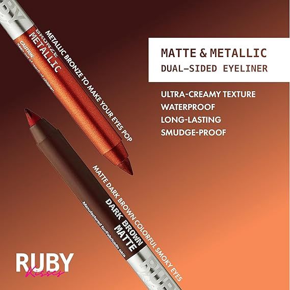 Ruby Kisses Matte &amp; Metallic Duo Eyeliner