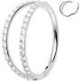 Crystal Hoop Nose Rings