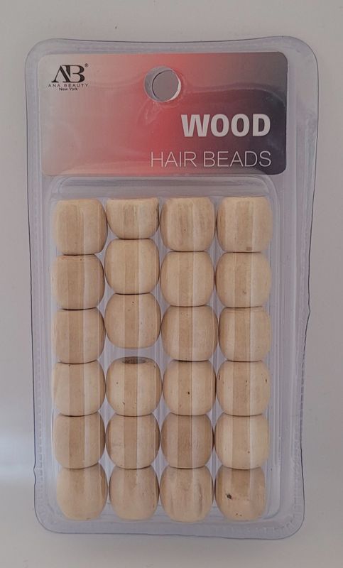 Ana Beauty Wood Hair Beads