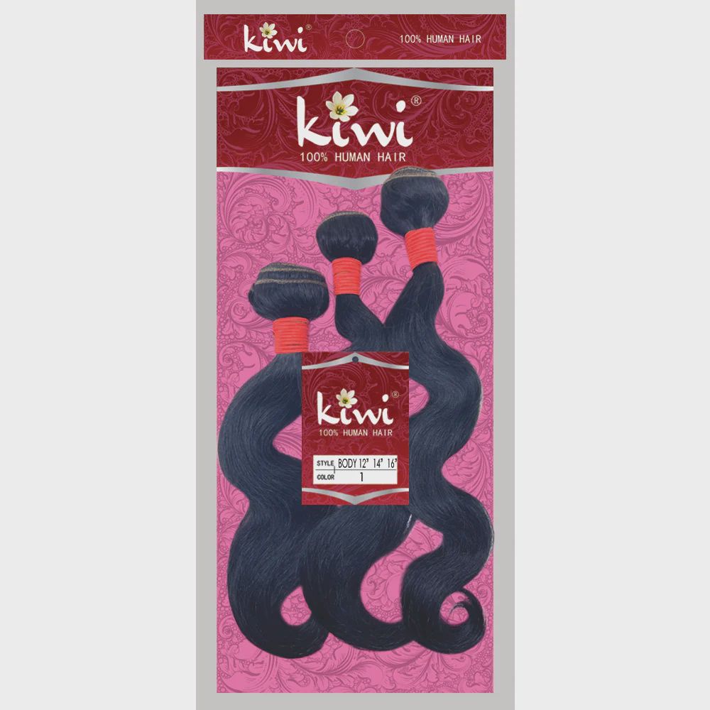Kiwi 100% Human Hair Body Wave 8&quot; - 3 pcs