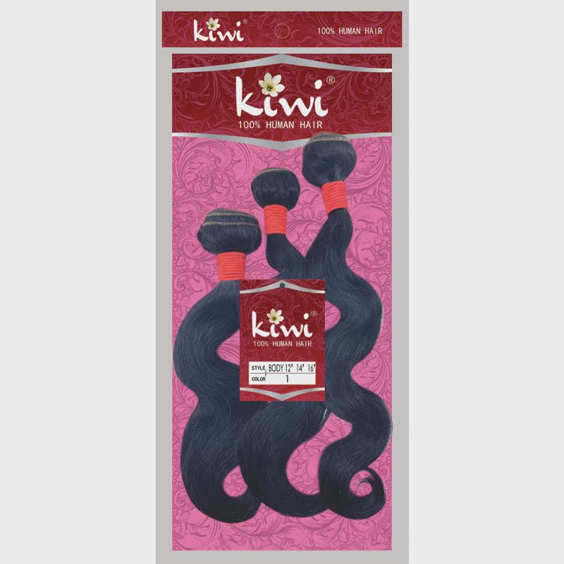Kiwi 100% Human Hair Body Wave 8&quot; - 3 pcs