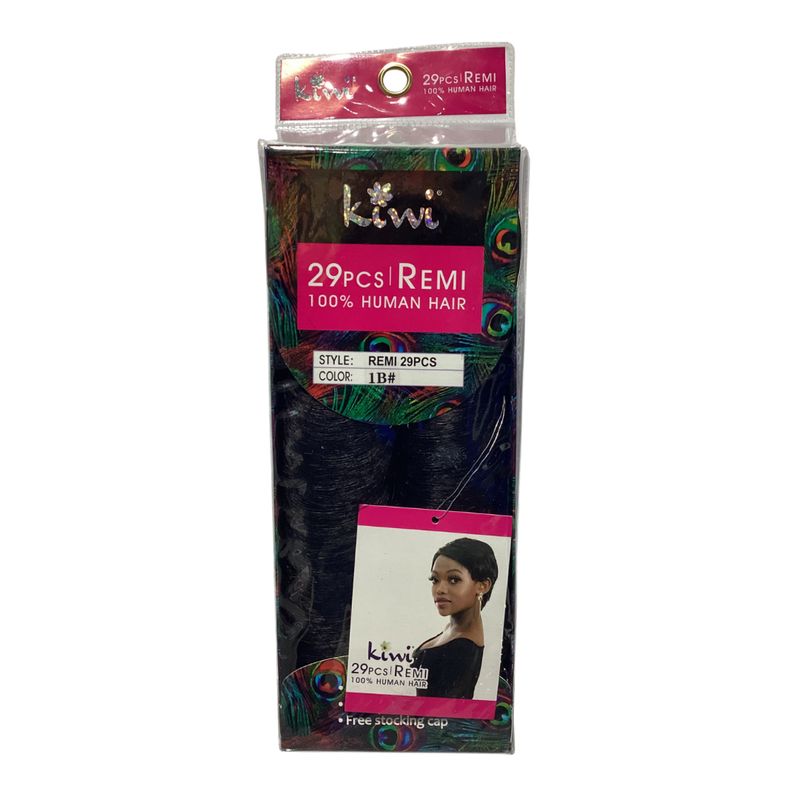 100% Human Hair 29pcs w/Closure