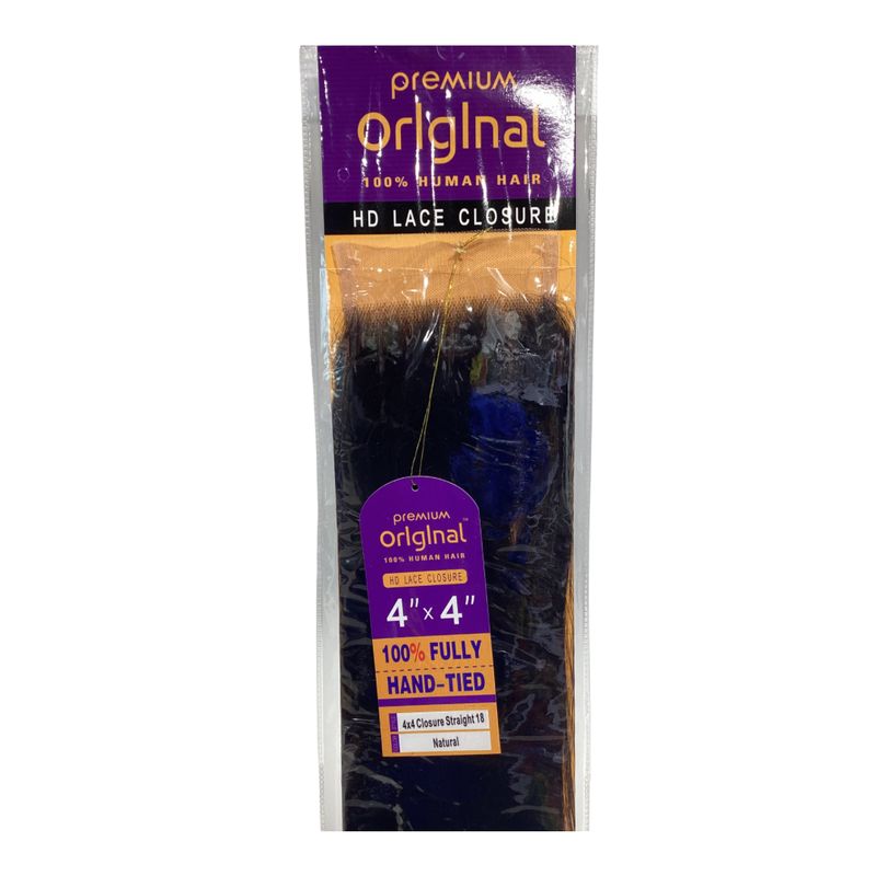 100% Human Hair 4x4 HD Lace Closure - Straight