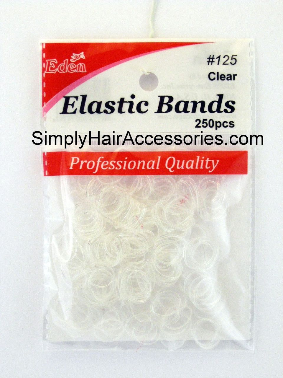 Eden Clear Rubber Bands
