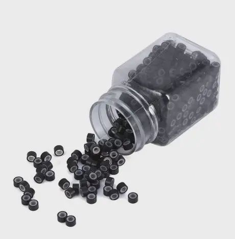 Magic Collection Halo Micro Link Beads 5mm, Color: Black