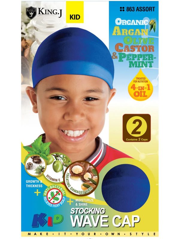 King J Kids Stocking Wave Cap