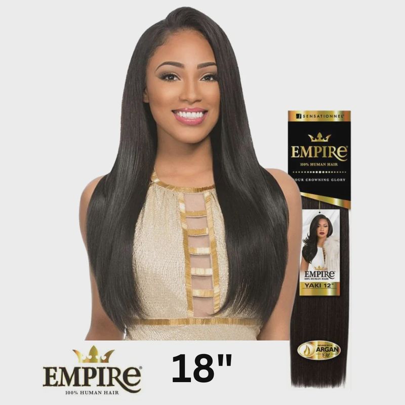 Empire Human Hair Yaki 18"