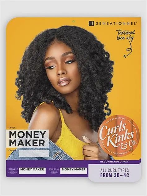 Curls &amp; Kinks Money Maker, Color: 1B