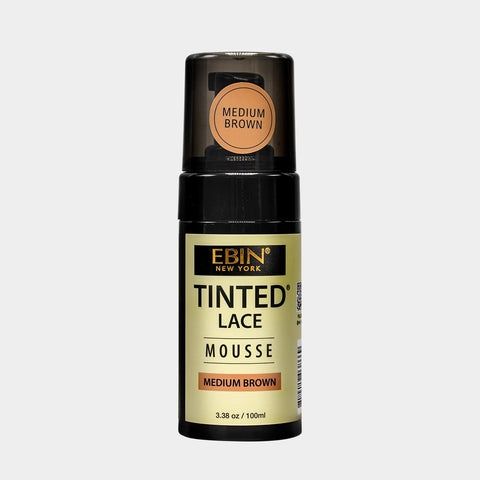 EBIN Tinted Lace Mousse 3.38oz, Color: Medium Brown