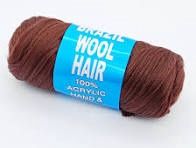 Brazilian Wool - Braiding Hair, Color: Brown