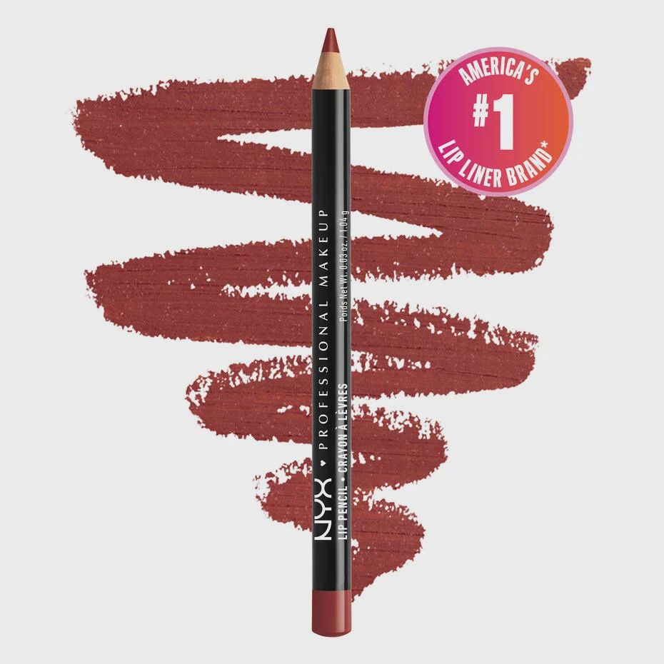 NYX Slim Lip Liner, Color: Auburn