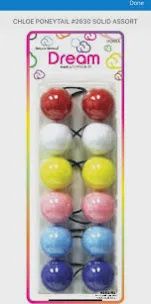 Dream Rainbow Pony Tail Holders