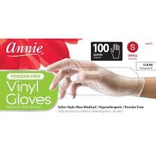 Vinyl Gloves Powder Free 100ct, Size: Small
