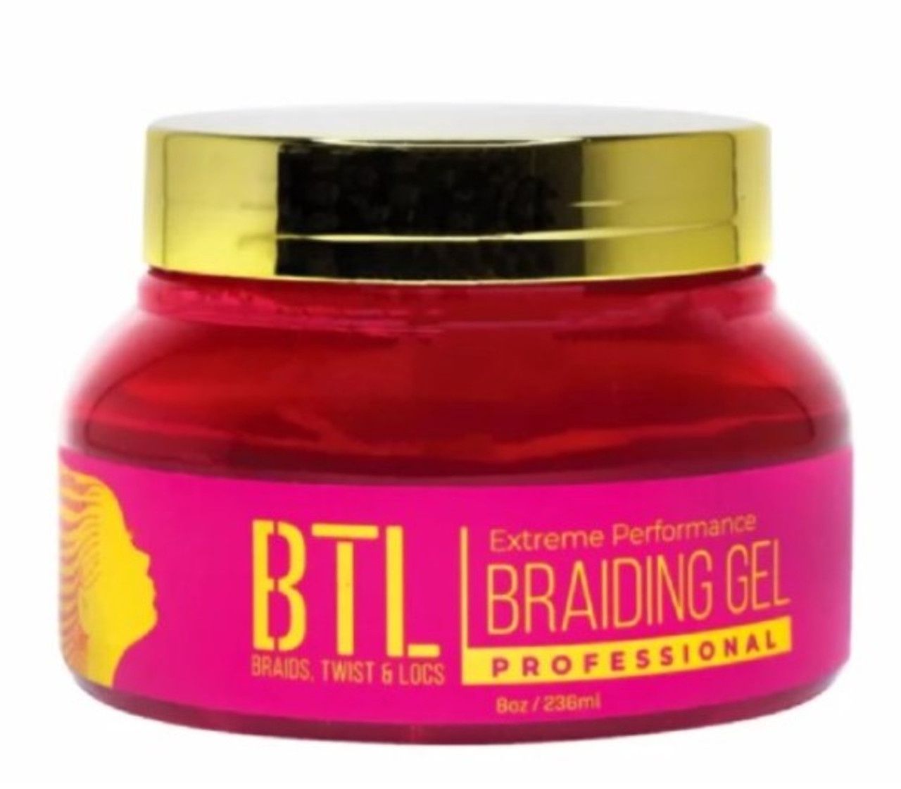 BTL Braiding Gel, Color: Pink, Size: 8oz