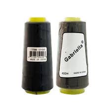 Large Spool Weaving Thread, Color: Black