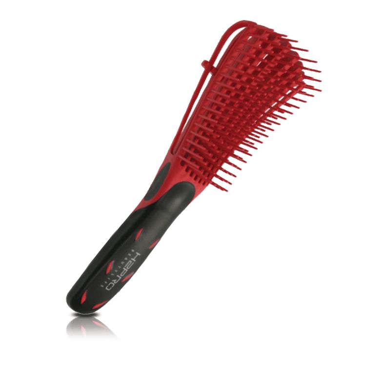 H2PRO Detangle Brush GOMBRUSH Professional Styling Brush, Color: Red