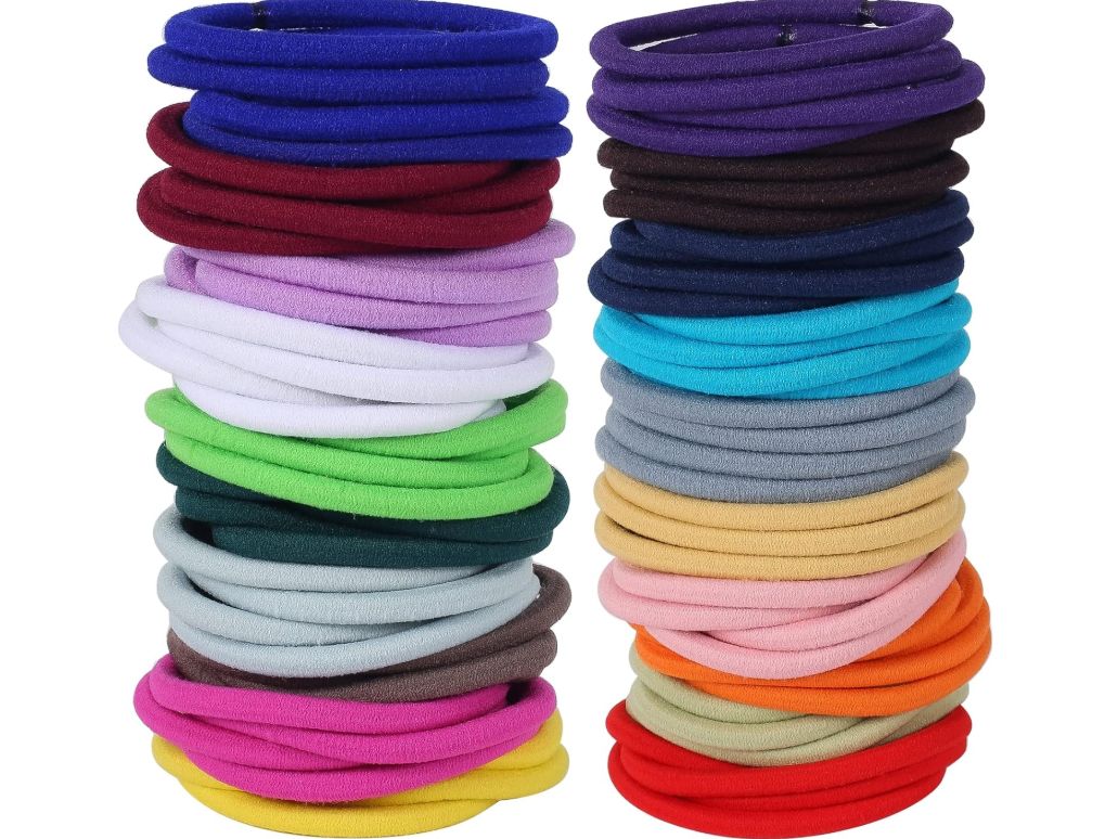 Pastel Ponytail Holders, Size: Small