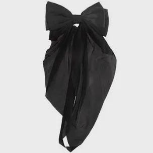 Large Hair Bows, Color: Black