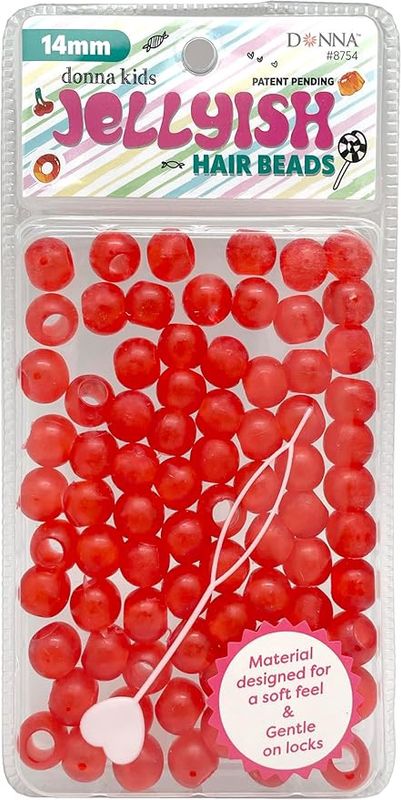 Donna Jellyish Hair Beads - Red