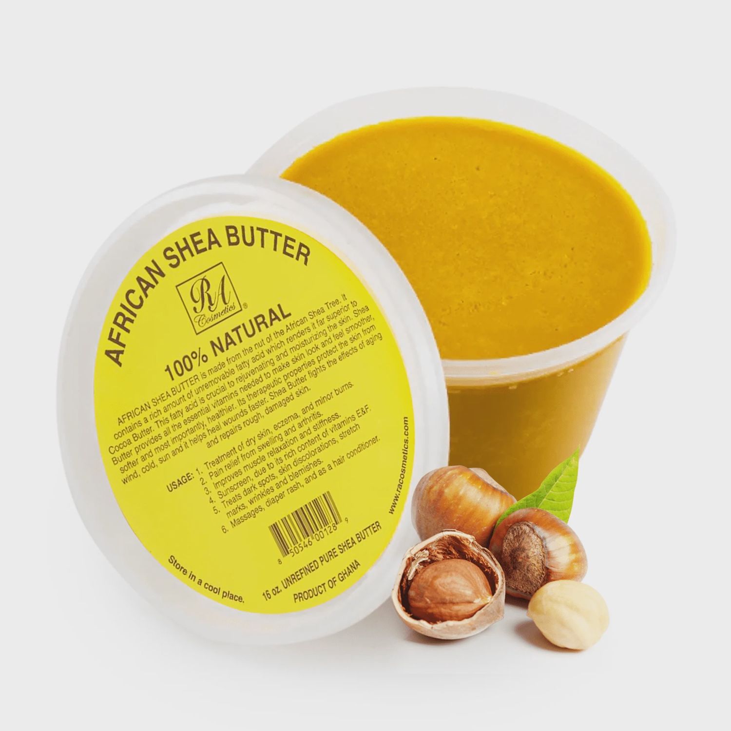 RA 100% Pure Shea Butter Tub, Size: 16oz