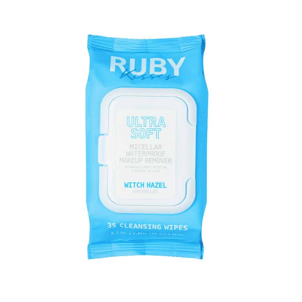 Ruby Kisses Micellar Waterproof Makeup Wipes, Fragrance: Witch Hazel