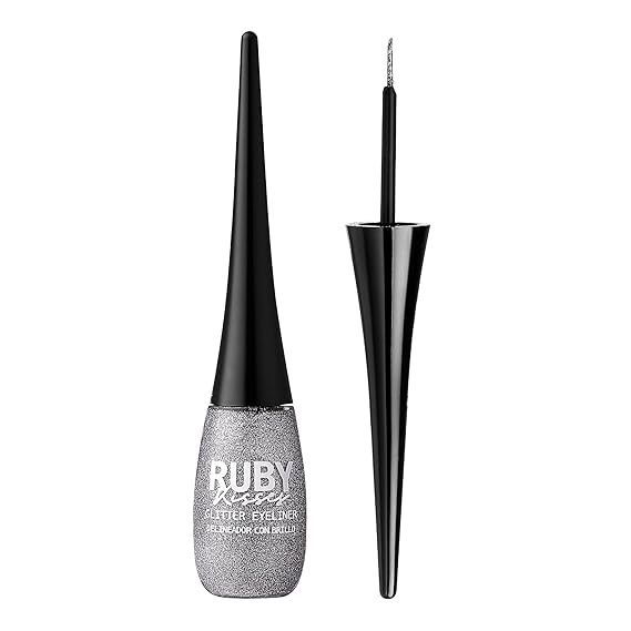 Ruby Kisses Glitter Eyeliner, Color: Glitzn Silver