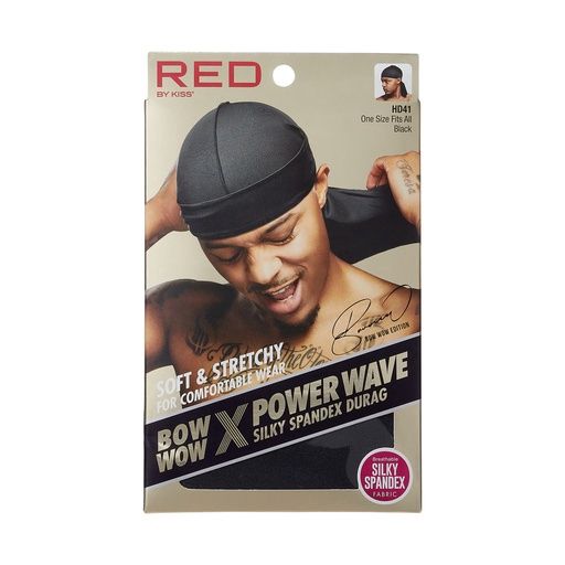 Red by Kiss Power Wave Durag, Style: HD41