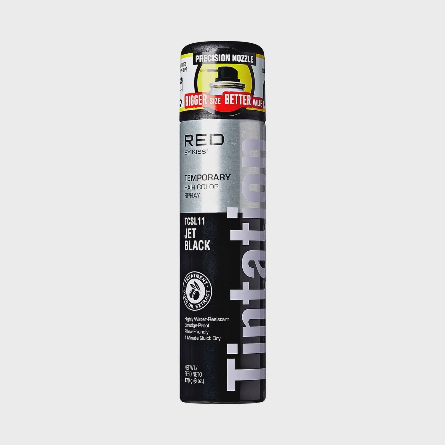 Red by Kiss Tintation Color Spray, Color: Black