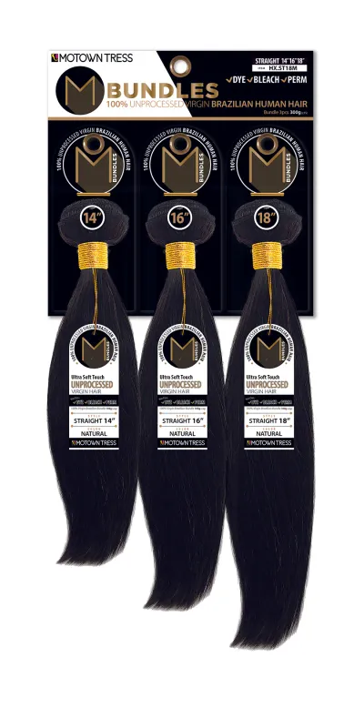 Motown Tress Human Hair Bundles - Straight