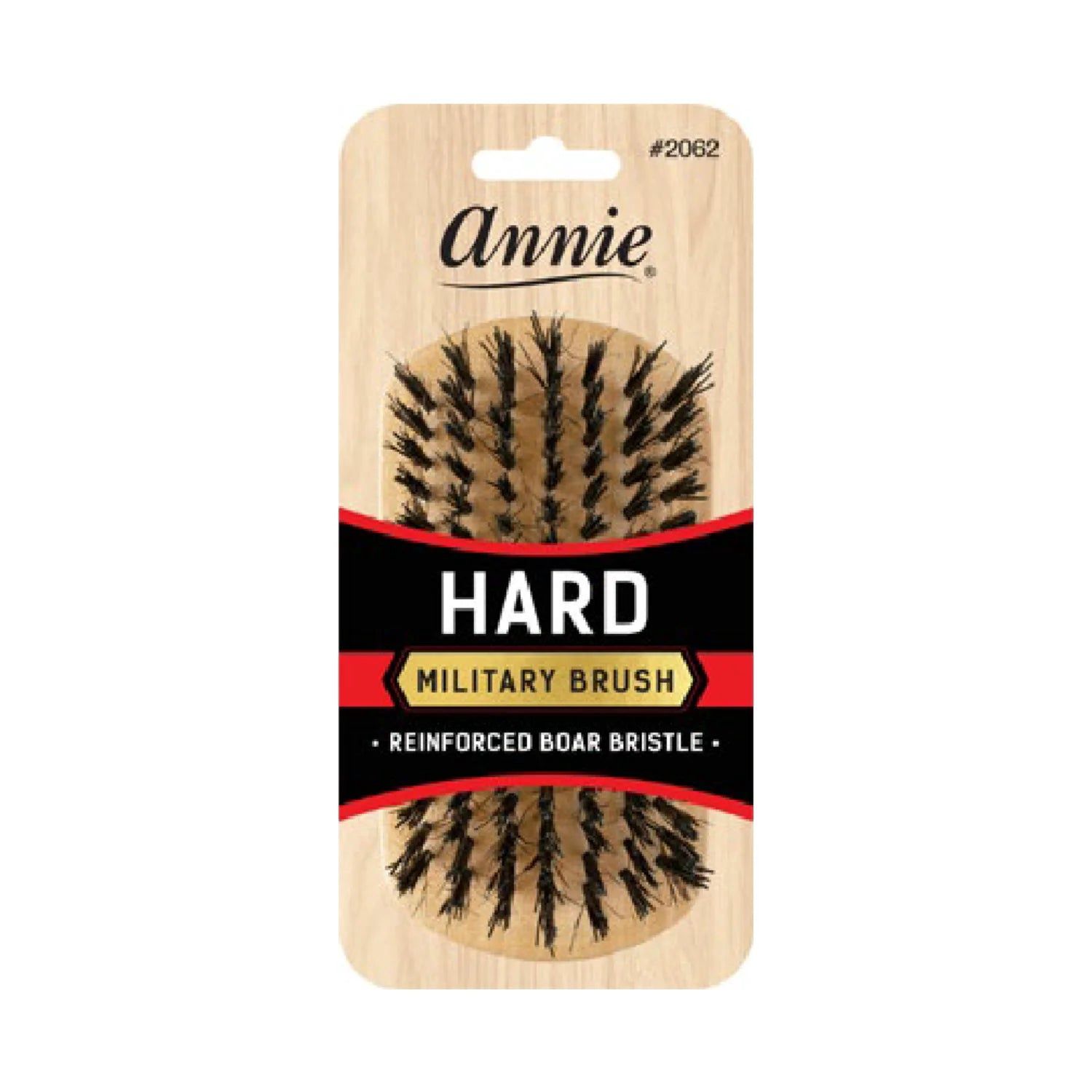 Annie Brush Wooden Hard Military