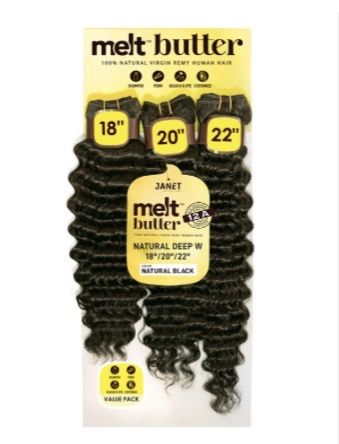 Melt Butter Natural 3pcs, Color: Natural, Size: 14/16/18 - Natural Deep