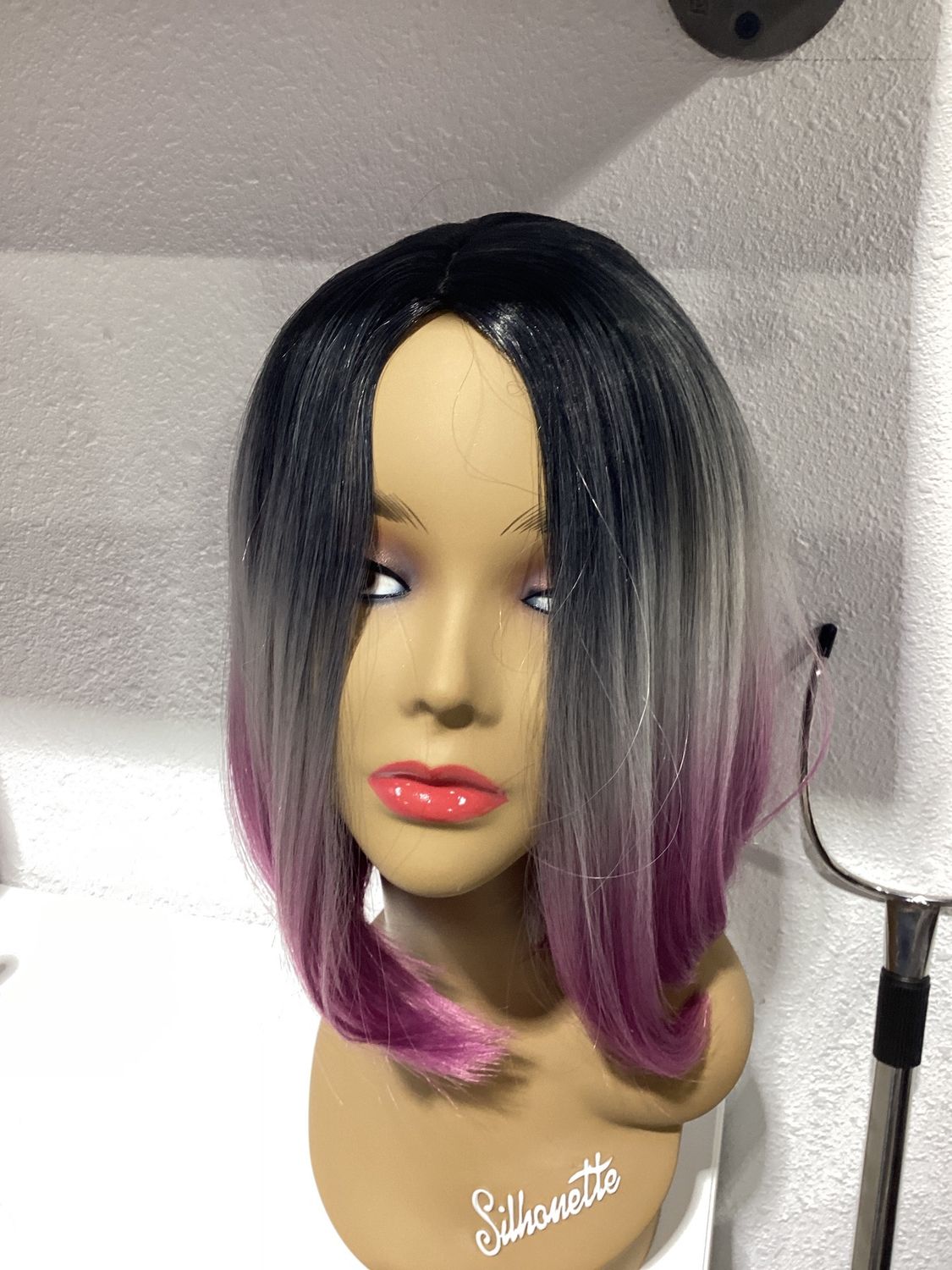 Purple Ombre Short Wig