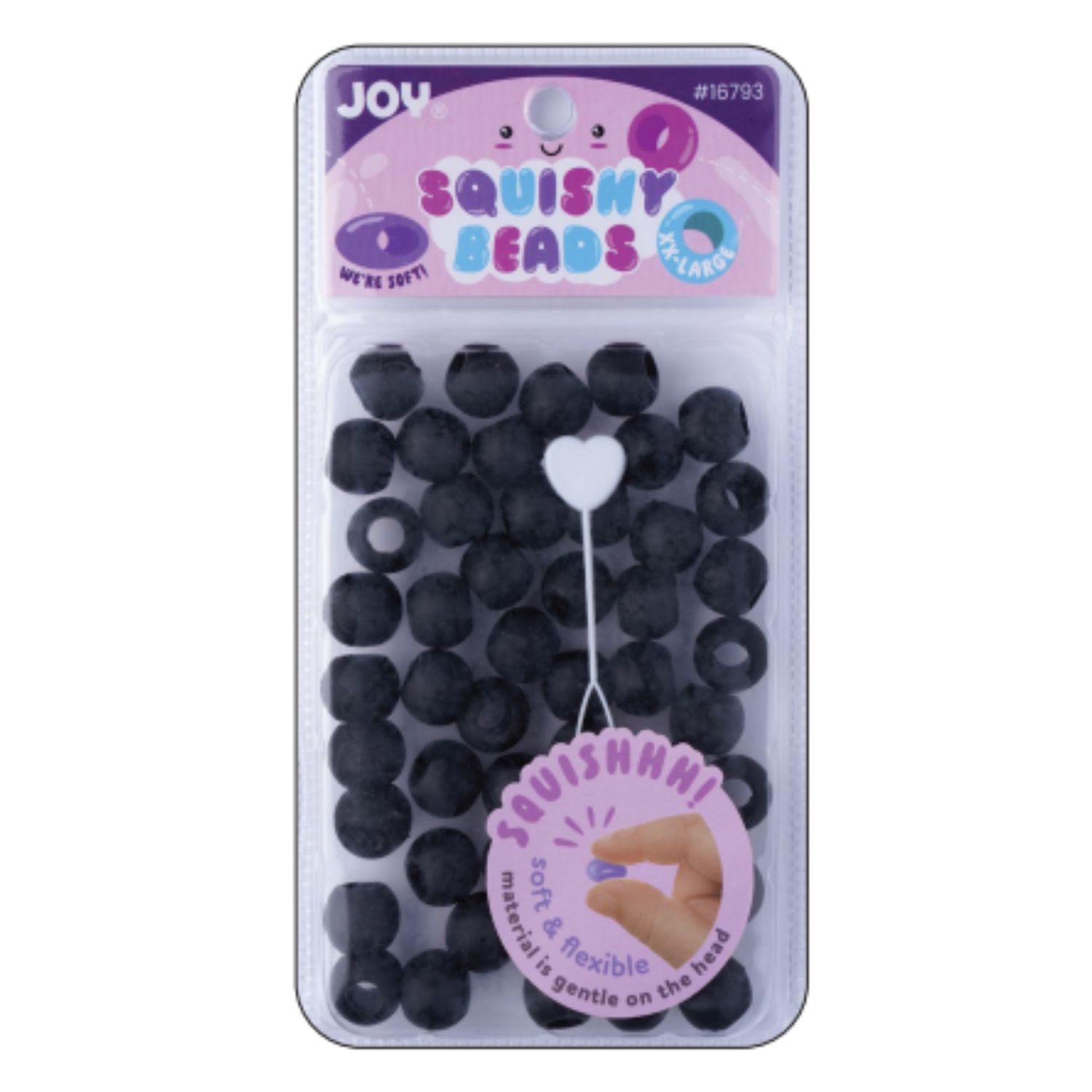 Joy Squishy Beads, Color: Black