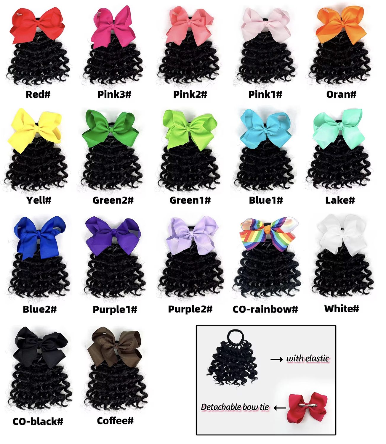 Kids Bow Ponytail