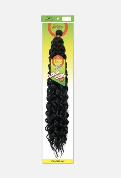 Zulu Braid Lola Curl, Color: 1B, Size: 26"
