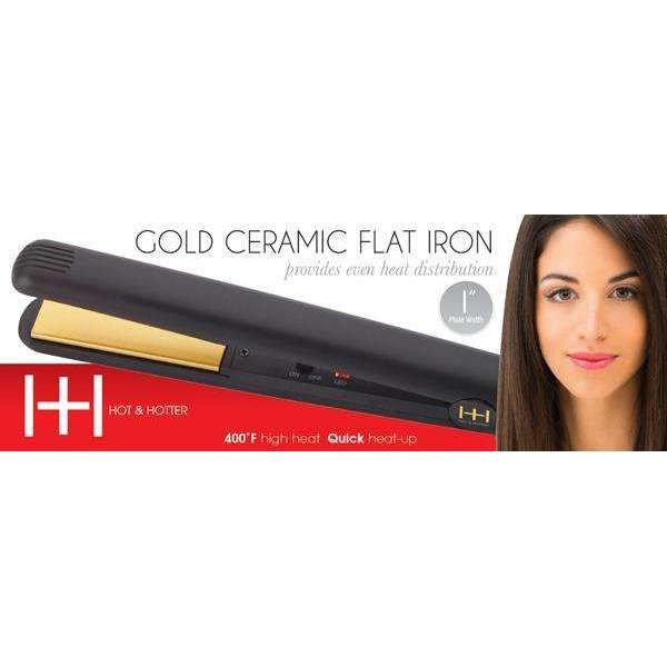 Hot N Hotter Gold Ceramic Flat Iron