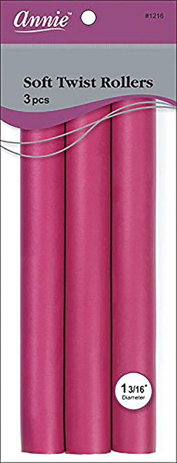 Annie Soft Twist Rollers 10in, Color: Plum