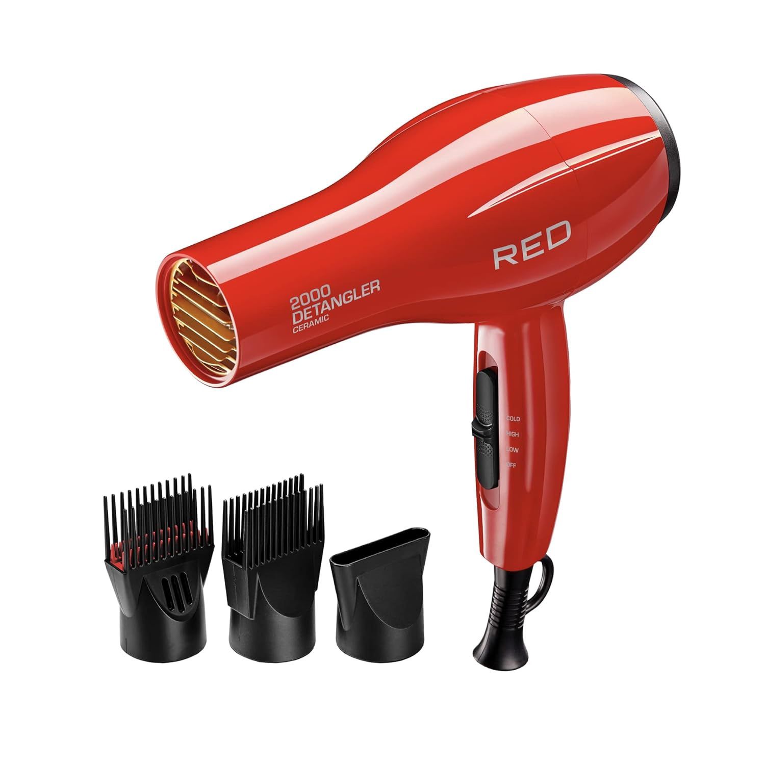 Red Ceramic Detangler Dryer