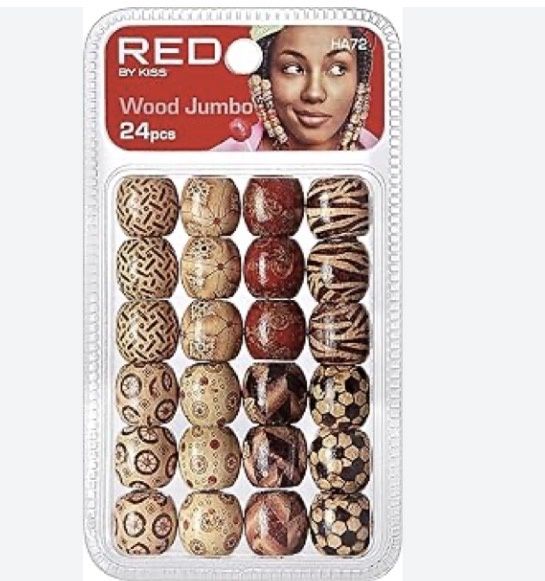 Red by Kiss Wood Beads