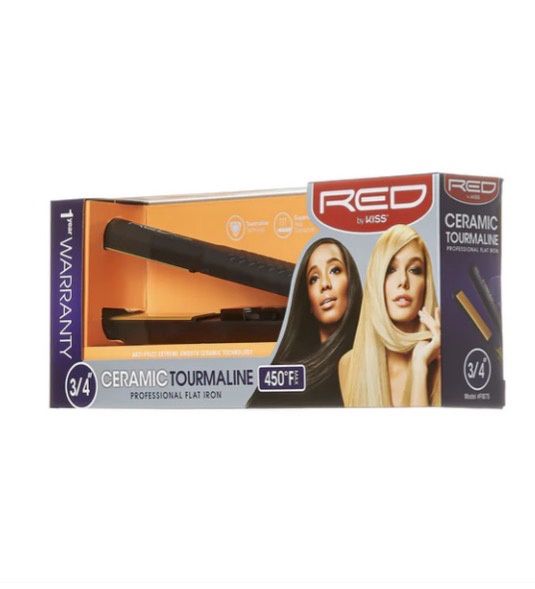 Red Ceramic Flat Iron