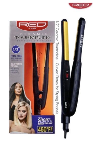 Red Ceramic Flat Iron, Size: 1/2"