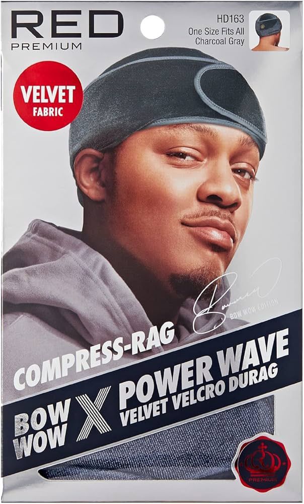 Red Power Wave Compress Rag, Color: Charcoal Gray