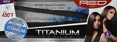 Red Titanium Styler Flat Iron