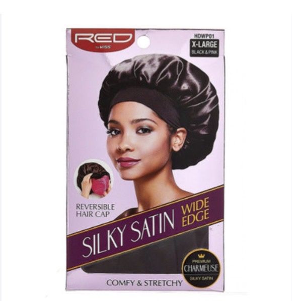 Red Silky Satin Double Wear Cap