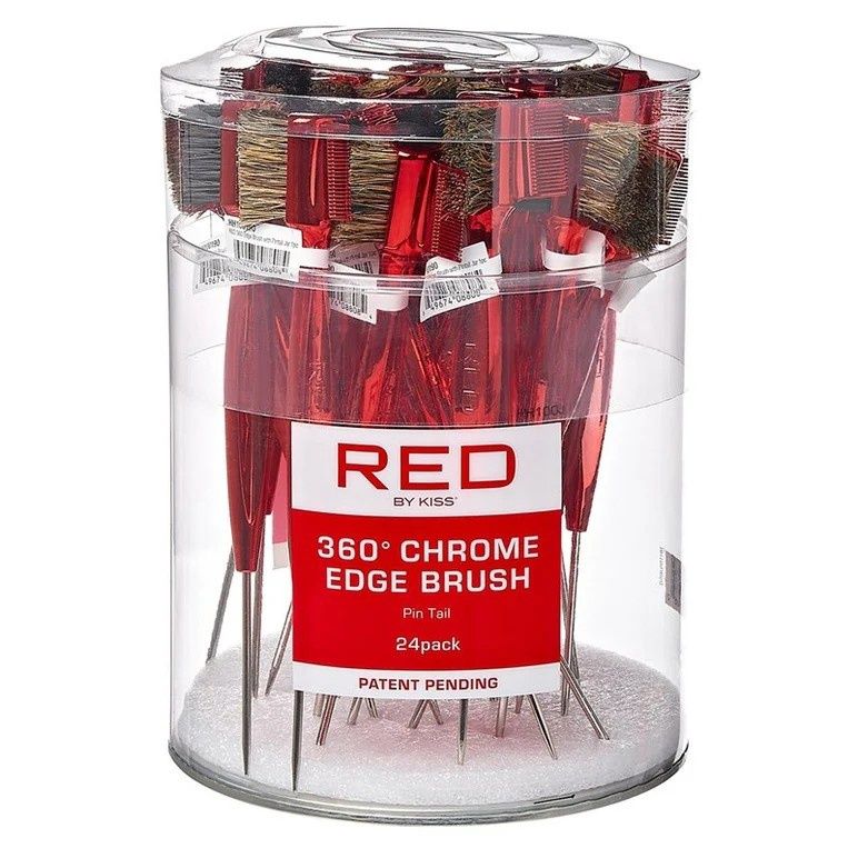 Red by Kiss 360 Edge Brush w/Pintail
