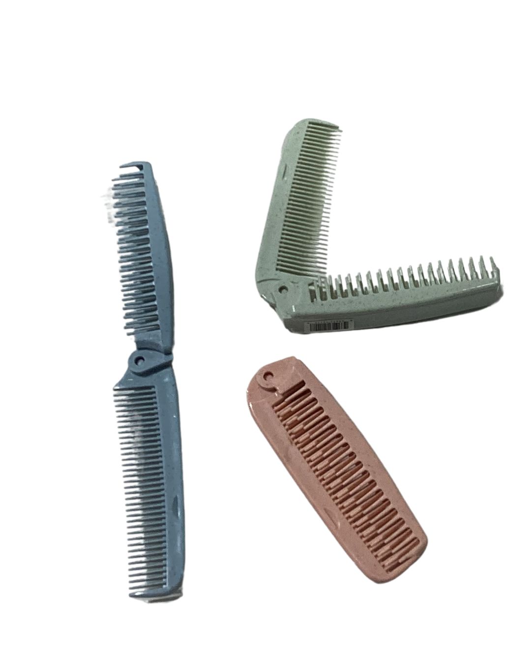 Red Travel Folding Brush