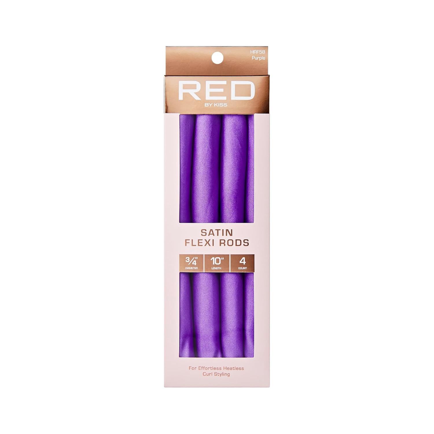 Red Satin Flexi Rods - 10", Color: Purple