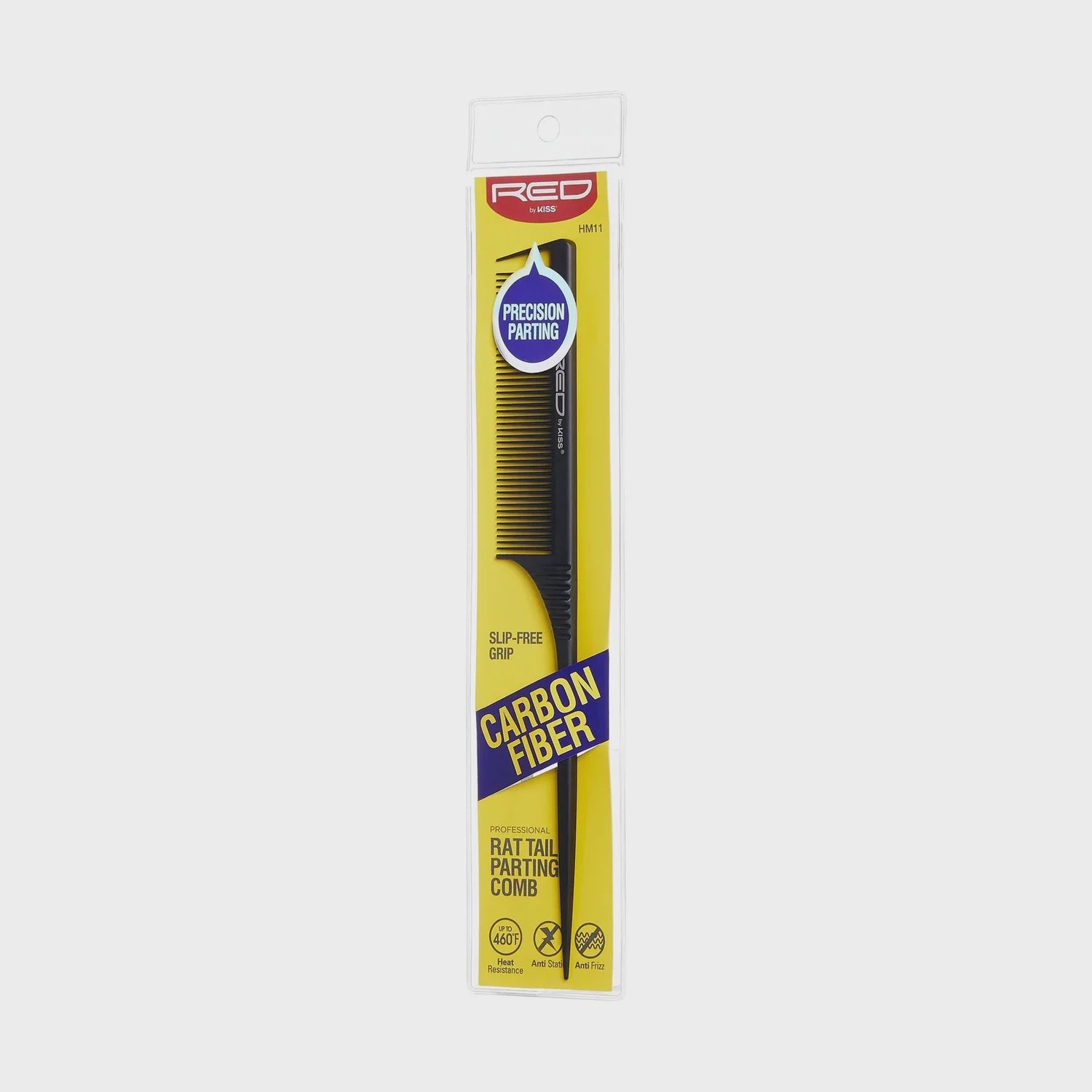 Red Professional Carbon Fiber Section Comb