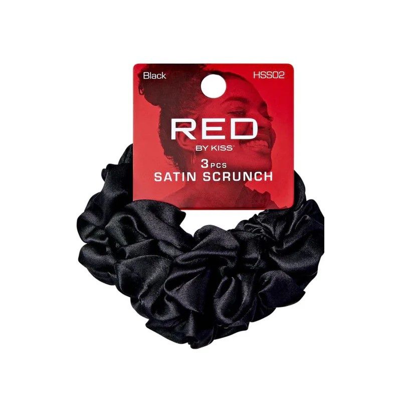 Red Satin Silky Scrunch, Style: HSS02